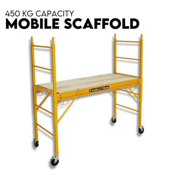 Fanno-Mobile Scaffolding 1850mm Adjustable Heavy-Duty Steel Platform for Safe Work Access