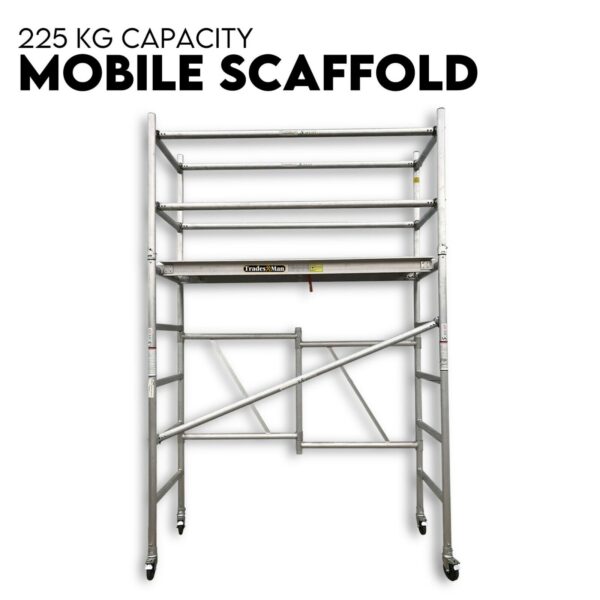 Fanno-Mobile Scaffold Tower 2.835m Aluminium Lightweight Compact Safe Working Platform