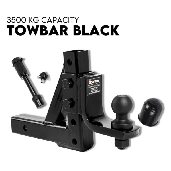 Fanno-Adjustable Towbar with 50mm Ball Mount for 2 Inch Hitch Receiver 3000KG Capacity