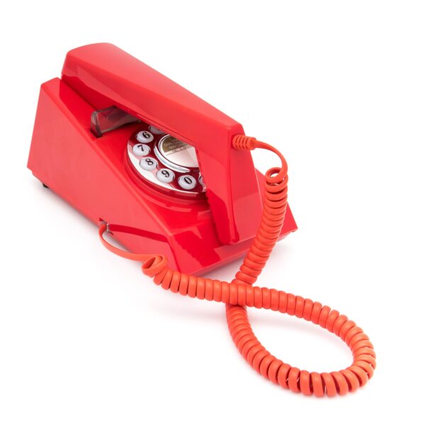 Fanno-Retro Trim Phone Push Button Wall Mountable Classic Design Available in Multiple Colors