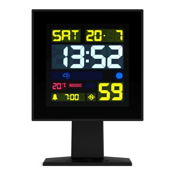 Fanno-LCD Alarm Clock with Temperature Display Snooze Function and Weather Forecast