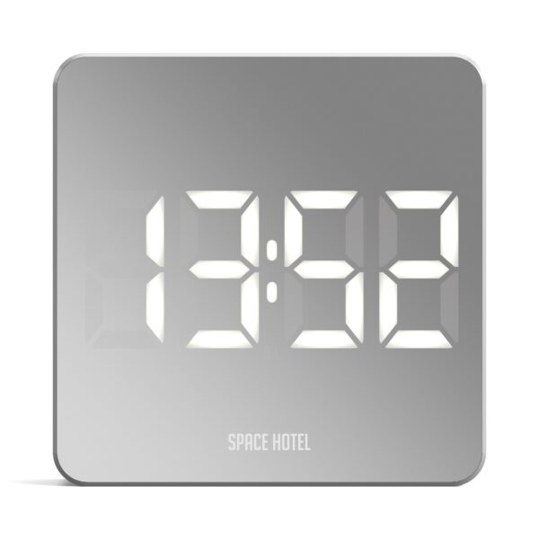 Fanno-LED Alarm Clock with Temperature Display and USB Power Modern Design Black Case