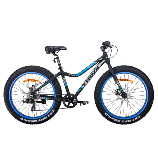 Fanno-Fat Bike 26 Inch Shimano 7 Speed Bicycle for Snow Sand and Trails Blue