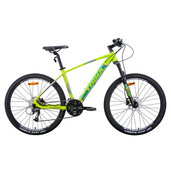 Fanno-26 Inch Mountain Bike Shimano Altus M370 27 Speed Alloy Frame Yellow Grey Green