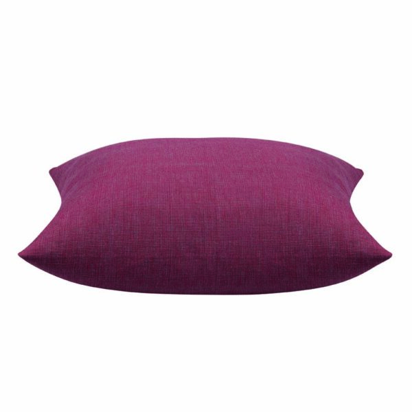 Fanno-Square Deep Red Cotton Cushion Cover for Lounge Chair Bed  Decor