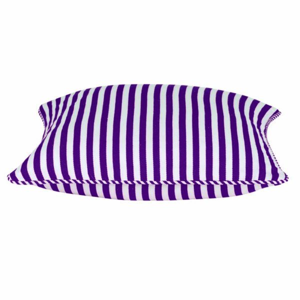 Fanno-Square Cushion Cover in Fuchsia Purple and White Stripes 40x40cm for Home Decor