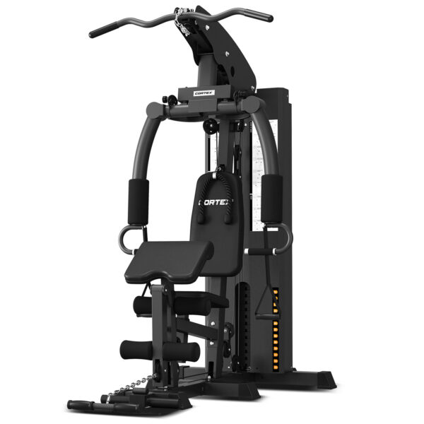 Fanno-Compact Home Gym SS3 with 38 Exercises Adjustable Weight Stack and Accessories