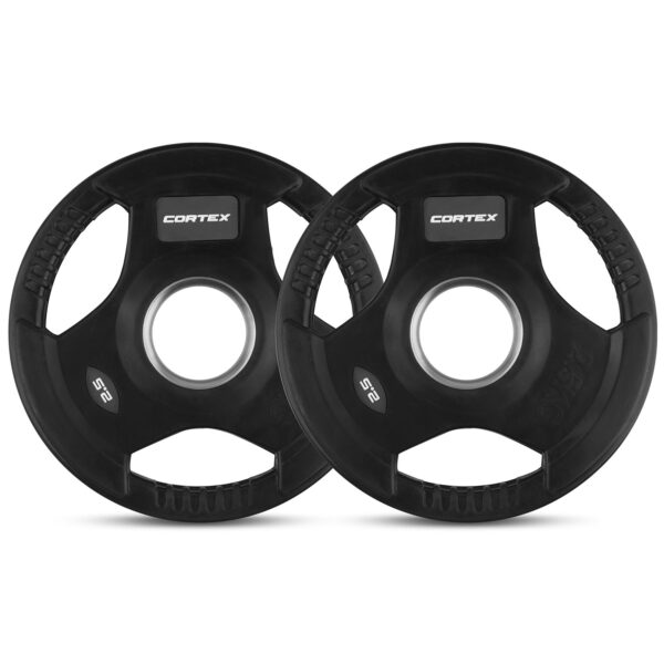 Fanno-Rubber Tri-Grip 2.5kg Olympic Weight Plates for Easy Handling and Durability