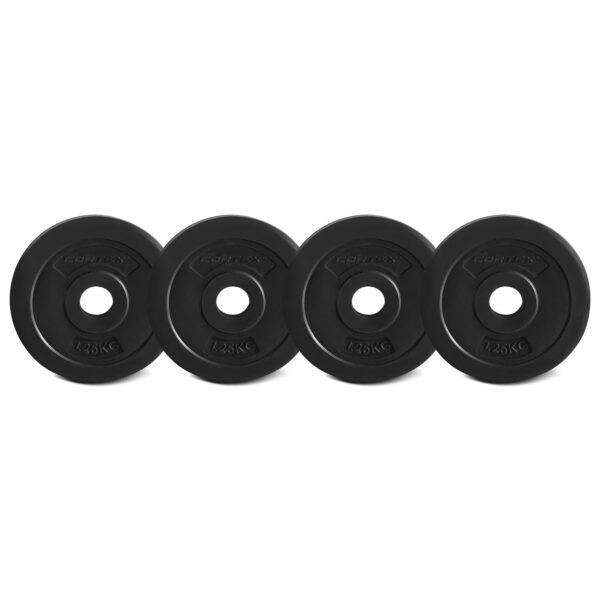 Fanno-Standard 1.25kg EnduraCast Weight Plates Set of 4 for 25mm Barbells