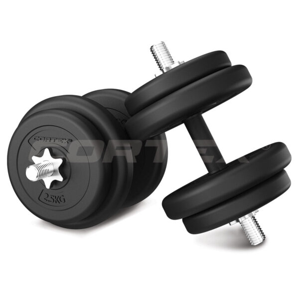 Fanno-Cortex 40kg EnduraCast Dumbbell Weight Set with PVC Coated Weight Plates