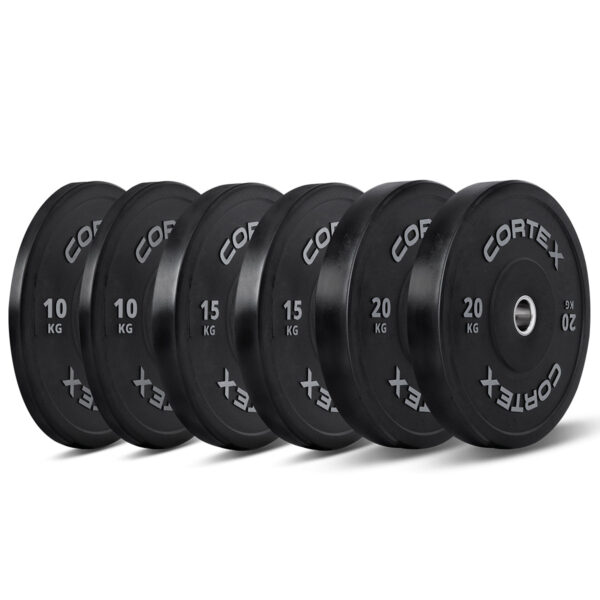 Fanno-90kg Olympic Bumper Plate Set for CrossFit Weightlifting and Home Gym Use