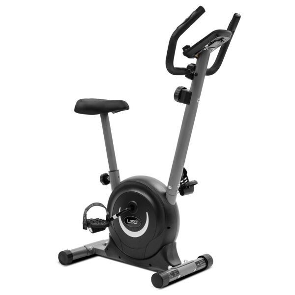 Fanno-Variable Magnetic Resistance Exercise Bike with LCD Monitor and Adjustable Pedals