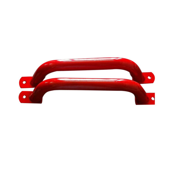 Fanno-Metal Handle Pair for Kids Safety 330mm Red Perfect for Stairs and Climbing Structures