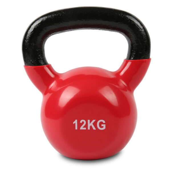 Fanno-Vinyl Dipped Kettlebell 12kg for Total Body Strength and Endurance Workouts