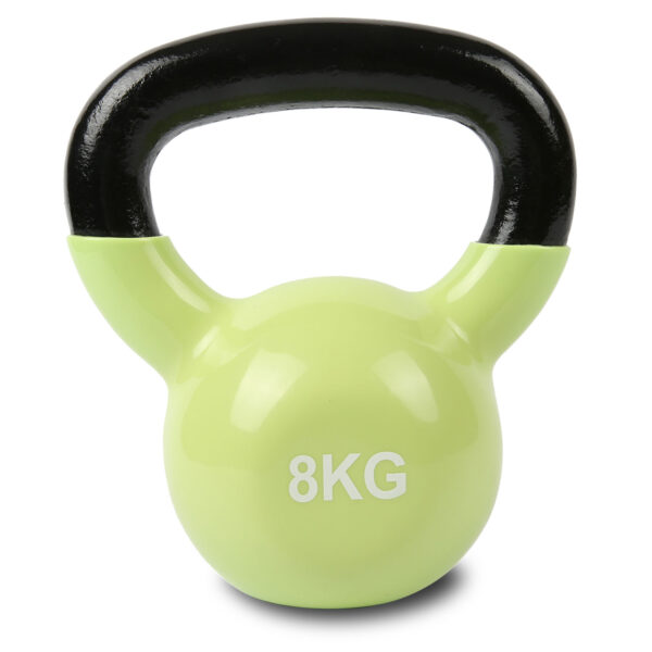 Fanno-Vinyl Dipped Kettlebell 8kg for Home Gym Total Body Strength Training