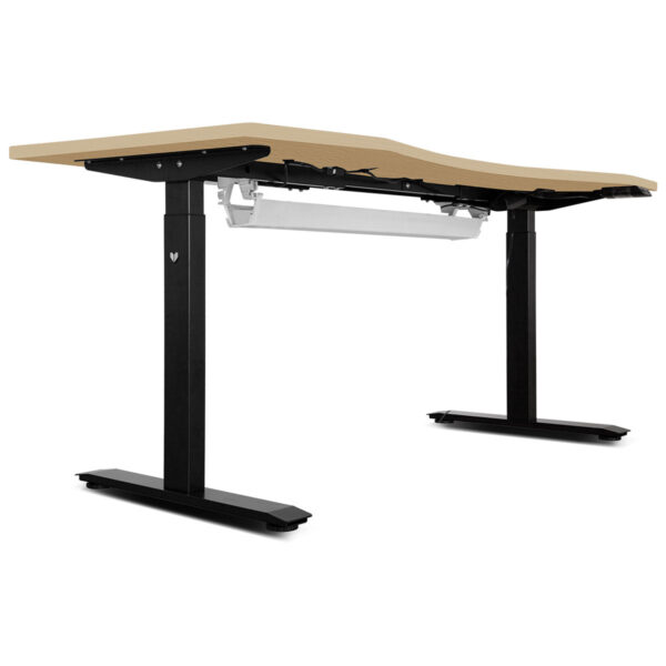 Fanno-Height Adjustable Standing Desk 150cm with Cable Management Tray for Home Office