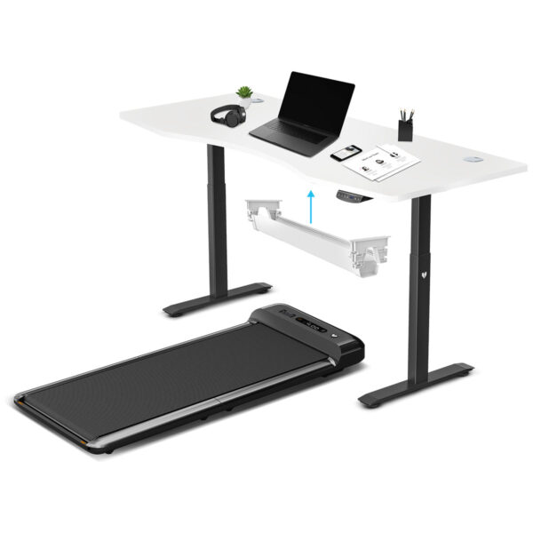 Fanno-WalkingPad M2 Treadmill with ErgoDesk Automatic Standing Desk and Cable Tray