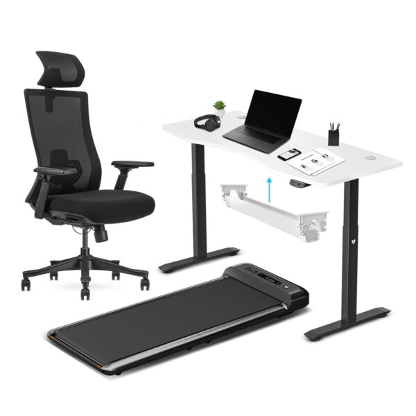 Fanno-WalkingPad M2 + ErgoDesk 1500mm White + Cable Management + DM9 Chair