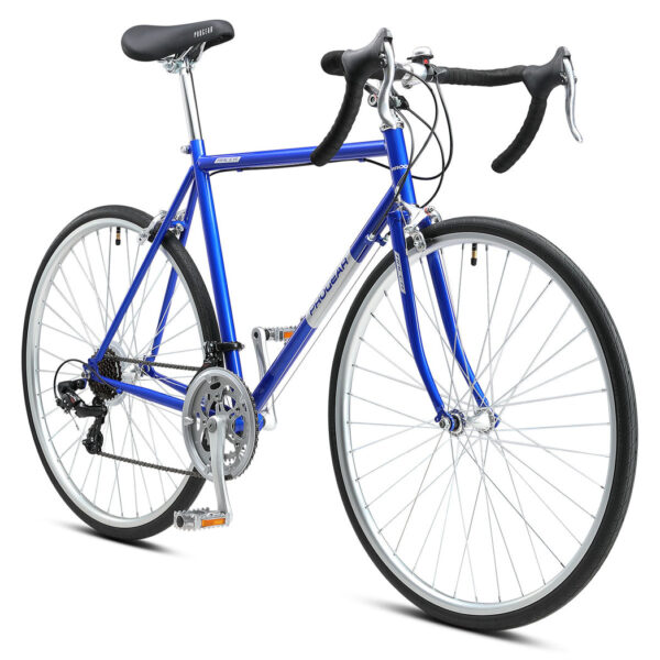 Fanno-Steel Frame 700c Road Bike 56cm Shimano 2x7 Speed Alloy Brakes Royal Blue