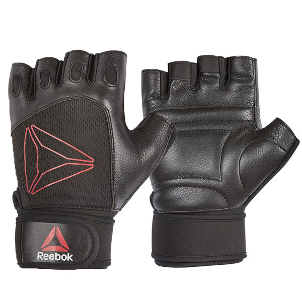 Fanno-Lifting Gloves for Weightlifting with Padded Leather Palm and Velcro Strap