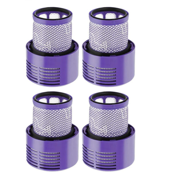 Fanno-HEPA Filters for Dyson V10 Vacuum Cleaners Pack of 4 Washable Replacement Filters