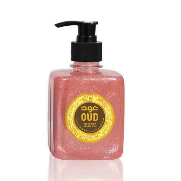 Fanno-Oud Rose Hand Body Wash 300ml Floral Fragrance for Bathing and Hand Washing