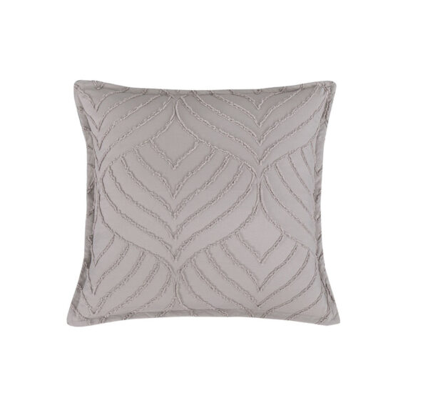 Fanno-Tufted Microfiber Super Soft Cushion Cover 45x45cm Beige Machine Washable Zipper Closure