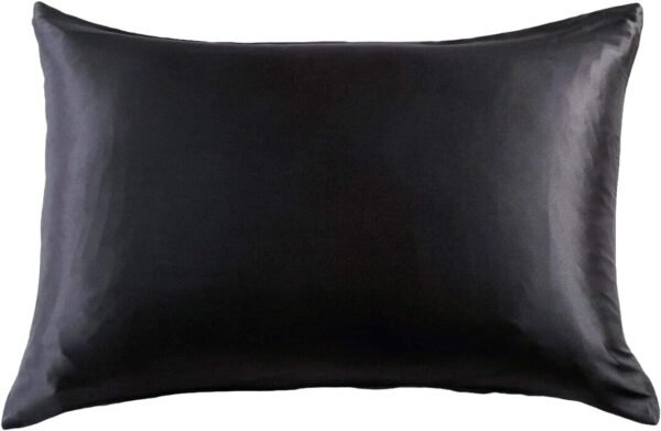 Fanno-Luxury Pillowcase - 100% Pure Mulberry Silk on Both Sides - Black