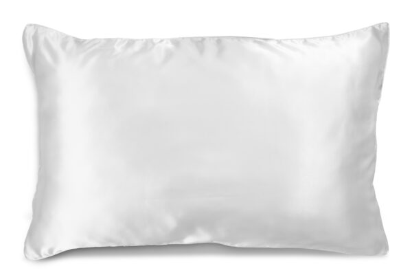 Fanno-White Silk Pillowcase 51X76CM Luxuriously Soft Reduces Bedhead Frizz for Sleep