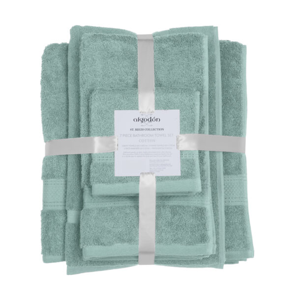 Fanno-Luxurious 100% Cotton Towel Pack 7PC Soft Absorbent Fast Drying St Regis Collection