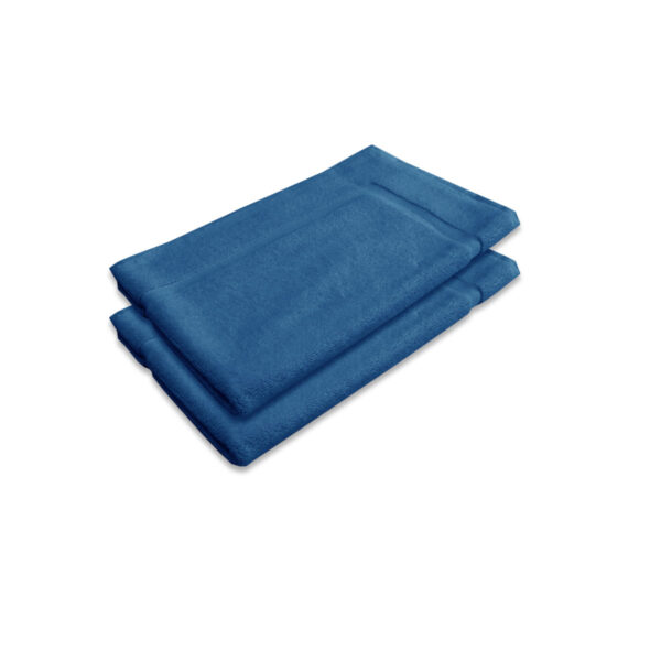 Fanno-Cotton Bath Mat Set of 2 800GSM 45 x 75 cm Soft Absorbent Bathroom Essential