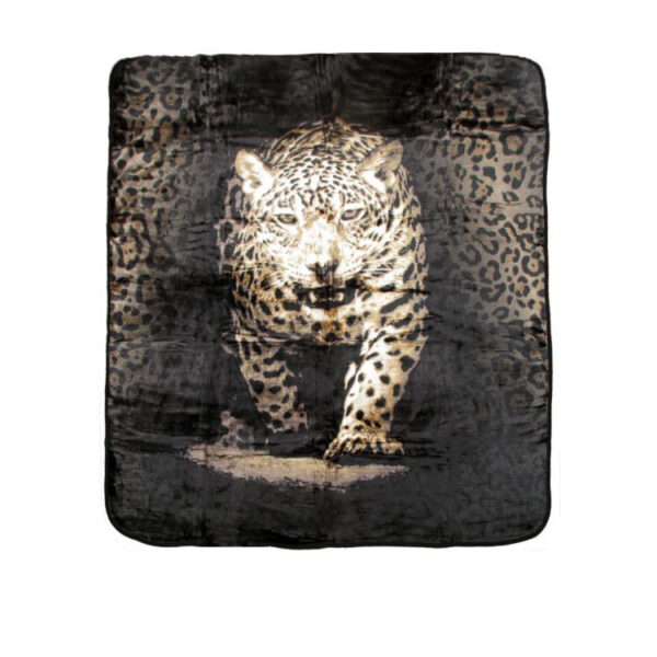 Fanno-Soft 3D Animal Print Faux Mink Blanket Queen 200x240 cm Warm Cozy Polyester