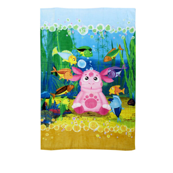 Fanno-Beach Towel for Kids Moonzy Print Soft Cotton Fun Colorful Design 100x150 cm