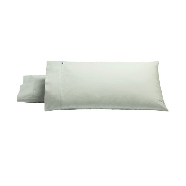 Fanno-Heston King Pillowcases 300TC Cotton Silver Soft Durable Easy Care