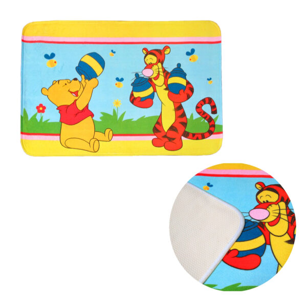 Fanno-Kids Cartoon Rubber Backed Floor Mat 50x80cm Non-Slip Colorful Design for Bedroom