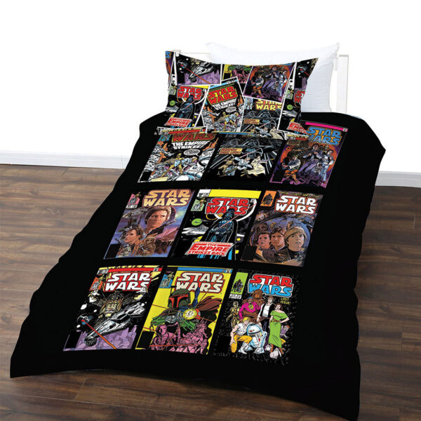 Fanno-Star Wars Comics Quilt Cover Set for Kids Bedding Soft Polyester Double Size