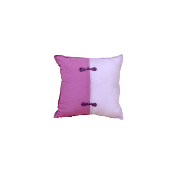 Fanno-Applique Design Scrunchie Orchid Cushion Cover Lilac and Orchid Easy Care 33x43 cm