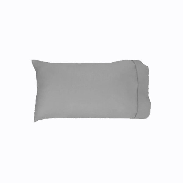 Fanno-250tc Cotton King Pillowcase Soft Smooth Machine Washable Pewter Color