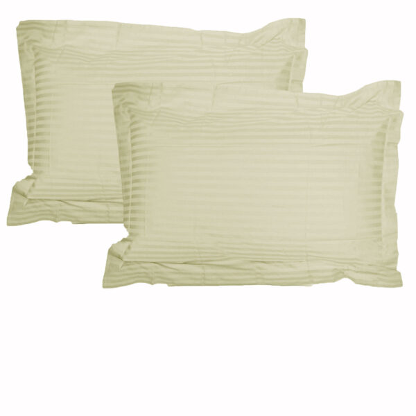 Fanno-Striped Jumbo Pillowcases Set of 2 325TC Soft Cotton for Bedroom Decor