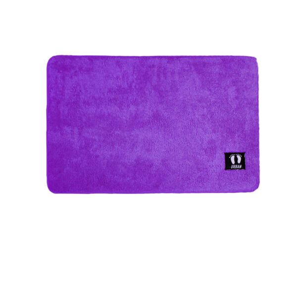 Fanno-Anti Slip Polyester Bath Mat 50 x 80 cm Purple for Bathroom Floor Safety and