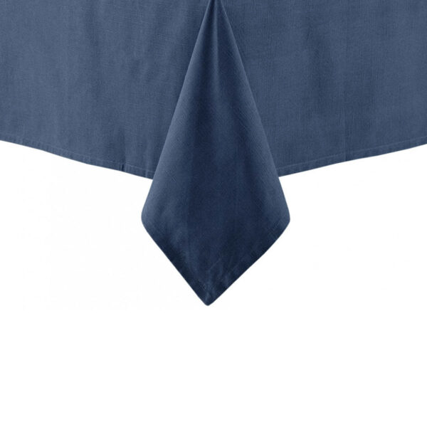 Fanno-Cotton Tablecloth Base Navy Solid Color 150 x 300 cm for 8 to 12 Seaters