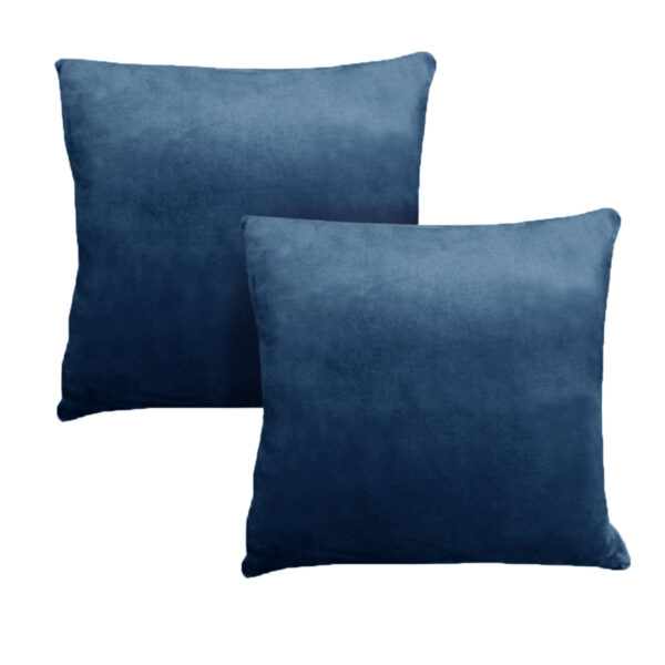 Fanno-Flannel Fleece Pillowcases Navy 65x65cm Soft Touch Bedding Decor