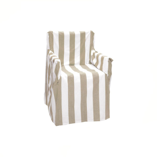 Fanno-Cotton Director Chair Cover for Outdoor Use Retro Stripe Design Soft Comfortable