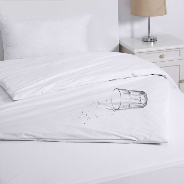 Fanno-Jason Eva Clean Waterproof Quilt Protectors with Zip - Double