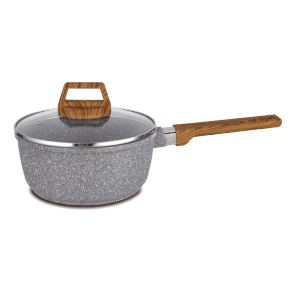 Fanno-Non-stick Marble Saucepan 18cm 20cm Compatible with Gas Induction Cooktops