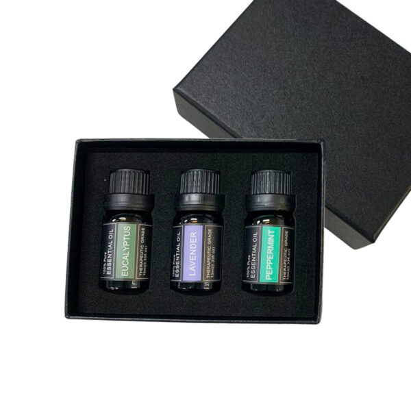 Fanno-Essential Oil Set of 3 Pure Natural Eucalyptus Peppermint Lavender for Sauna