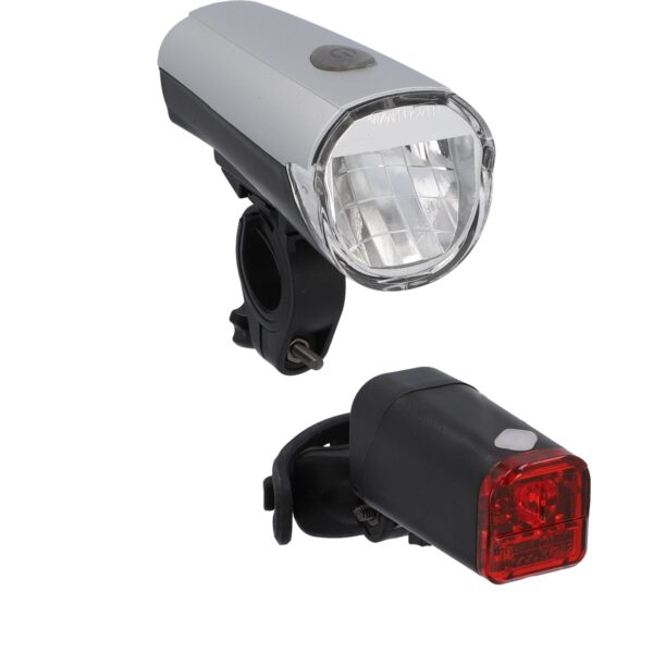 Fanno-Bicycle Head Light and Rear Light Set with 30 Lux Power Mode and Low Battery Indicator