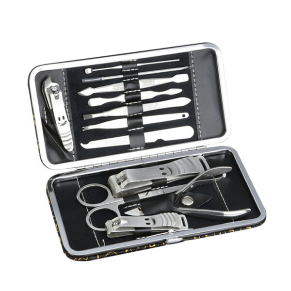 Fanno-12 Pcs Manicure Pedicure Kit with Case Nail Clippers Grooming Tools for Travel