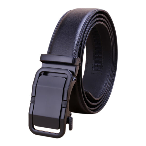 Fanno-Genuine Leather Belt for Men Adjustable Lock Buckle Casual Dress Accessory