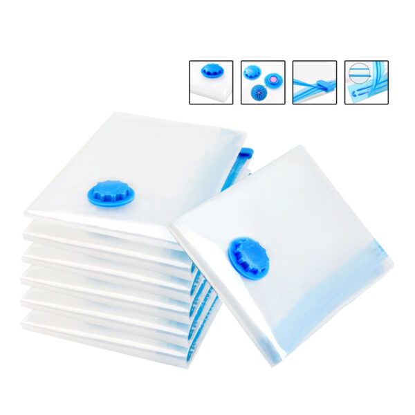 Fanno-Vacuum Storage Bags Set of 6 with Free Air Pump Space Saver Various Sizes